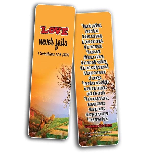 Christian Bookmarks Cards - Love One Another
