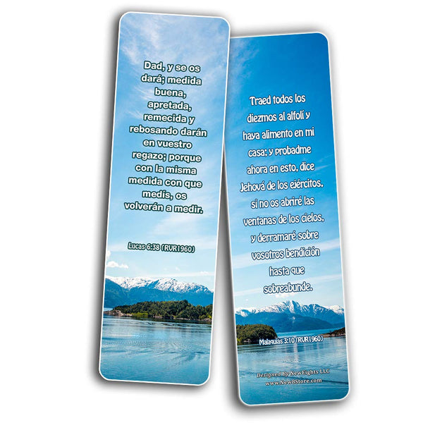 Spanish God's Promises Bible Verses Bookmarks