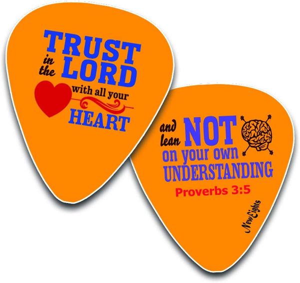 Christian Guitar Picks - Amazing Grace - 12 Pack