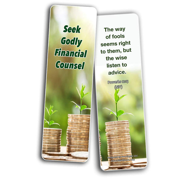 Christian Bookmarks for Biblical Financial Principles Series 1