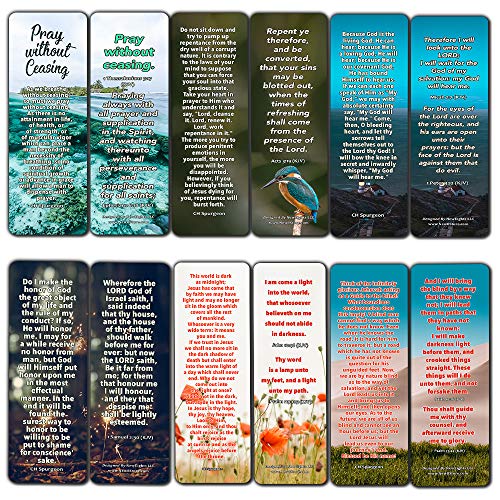CH Spurgeon Devotional Bookmarks (30 Pack) - Handy CH Spurgeon Quotes Perfect For Your Devotional Time