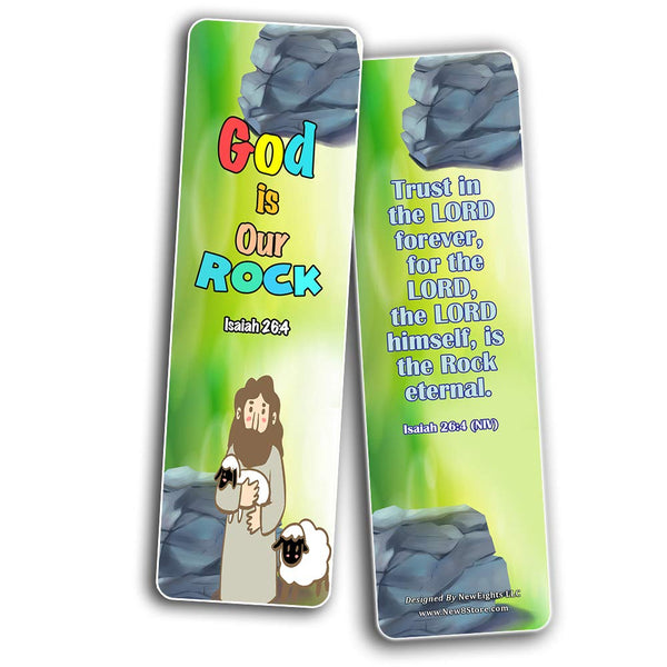 Powerful God Bible Verse Bookmarks for Kids