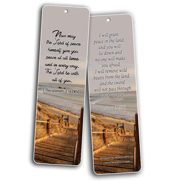 New Inspirational Bible Verses Bookmarks (Peace)