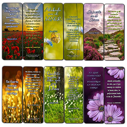 Bible Verses About Trusting God Bookmarks (30 Pack) - Handy Reminder About Develop Trust in God Spanish Bible - Church Supplies Teacher Classroom Incentive Gifts