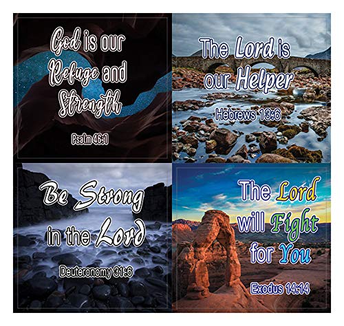 Encouraging Religious Stickers - Trust in God's Protection and Renewal