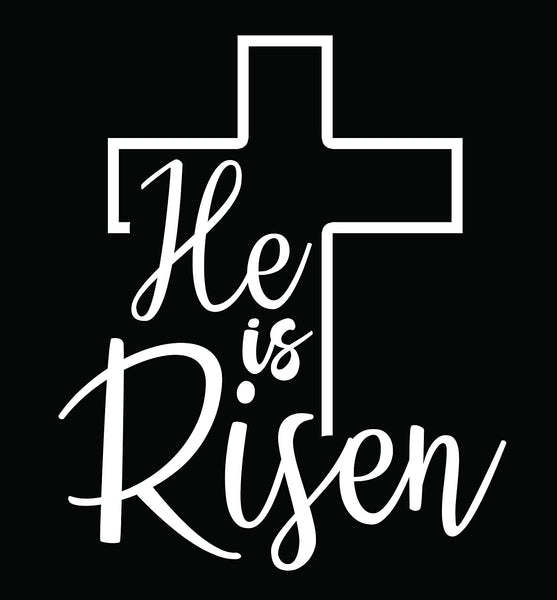 He is Risen Black-4XLarge