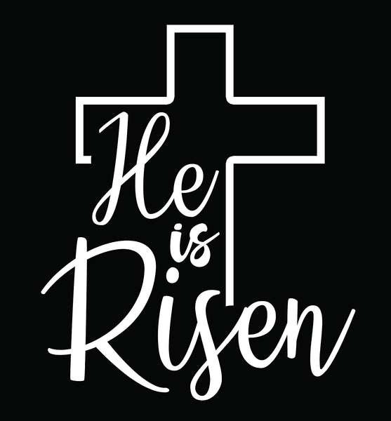 He is Risen Black-Small