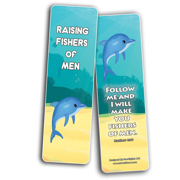 Encouraging Bible Verses Bookmarks for Kids - Animal Series 1