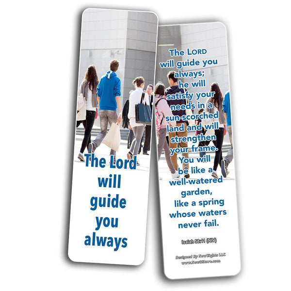Christian Bookmarks for Biblical Encouraging Wisdom Words for Young Entrepreneurs