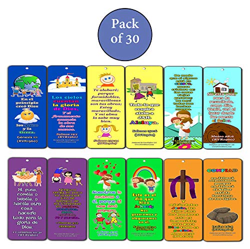 Spanish Powerful God Memory Verse RVR1960 Bookmarks (30-Pack)