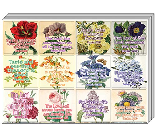 Christian Stickers for Women Series 5 (5-Sheet) - Great Variety Colorful Stickers
