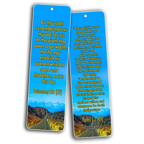 Success Bible Verses Bookmarks KJV