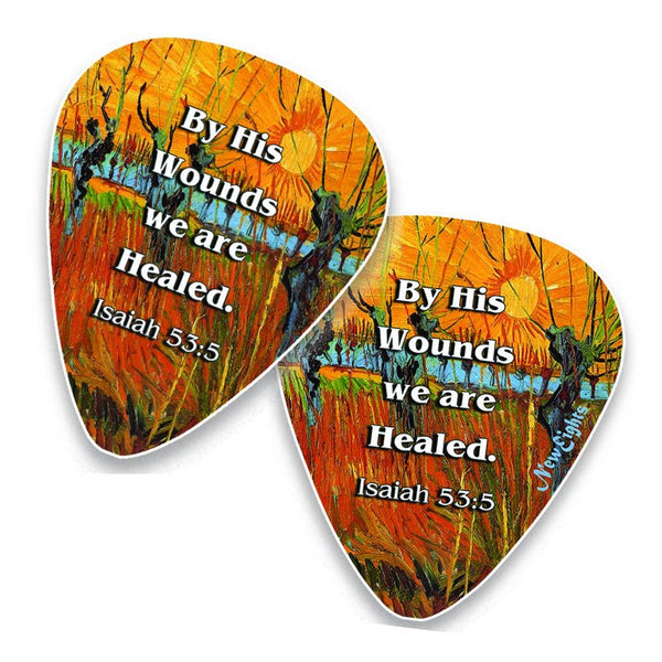 Guitar Picks with Christian Jesus Has Risen Bible Verses (12-Pack)