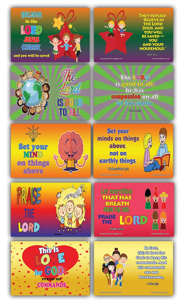 Daily Devotional Topical Bible Verses for Kids NIV Flashcards