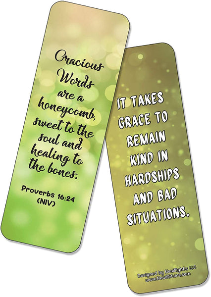 NewEights Famous Verses and Quotes on Kindness (30-Pack) – Daily Motivational Card Set – Collection Set Book Page Clippers – Ideal for Church Events