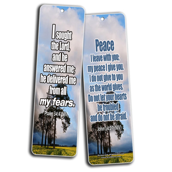 Bible Verses Bookmarks (12-Pack) (Stress and Anxiety Bible Verses)