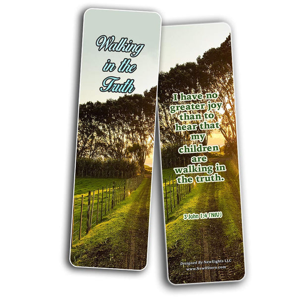 Bible Verses Bookmarks about Walking in the Truth