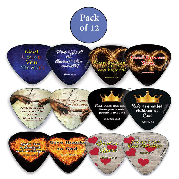Christian Love You 3000 Guitar Picks (12 Pack)