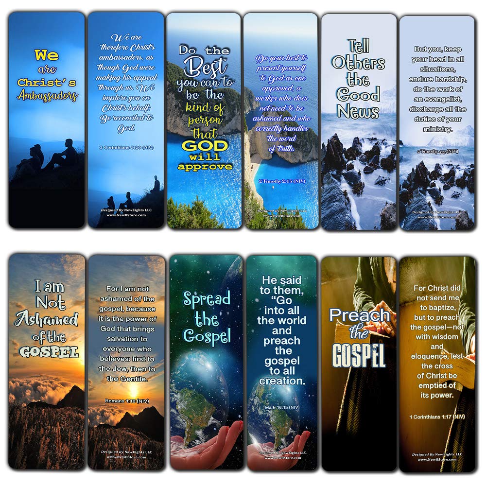 Scriptures Cards Bookmarks About Evangelism