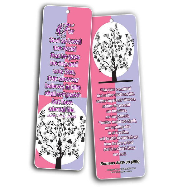 Scripture Memory Bookmark Floral Theme Memory Bible Verses Bookmarks – New8Store