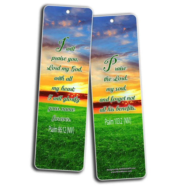 Thanksgiving Gratitude Bible Verses Bookmarks Cards (60-Pack)