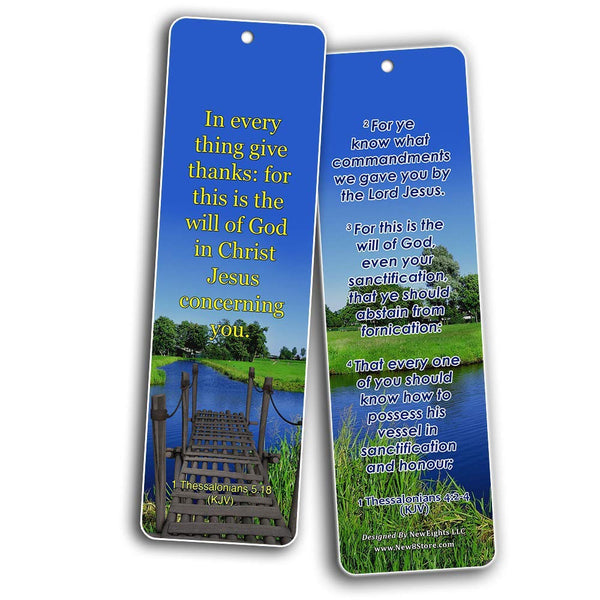 KJV Religious Bookmarks - Bible Verses About God’s Will