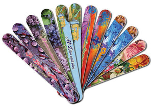 Spanish Christian Emery Board - Faith Hope Love (24-Pack) - 150/150 Grit Colorful Nail File - Nail Spa Party Favors Supplies - Best Stocking Stuffers Gift for Girls Women Kids Mom Girlfriend -