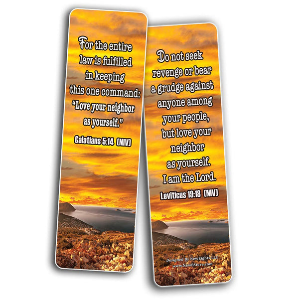 Christian Bookmarks Cards - Love One Another