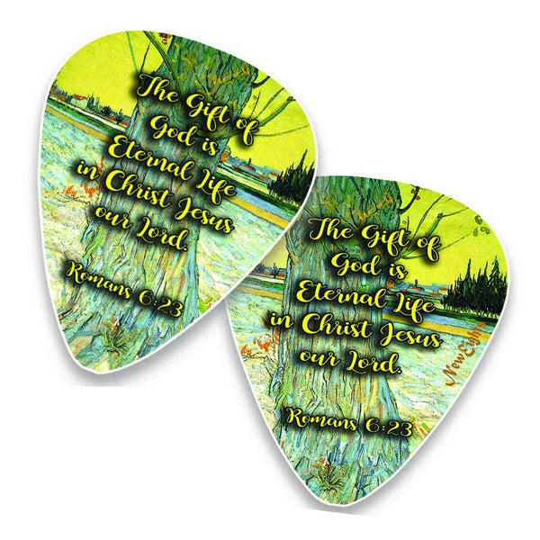 Guitar Picks with Christian Jesus Has Risen Bible Verses (12-Pack)