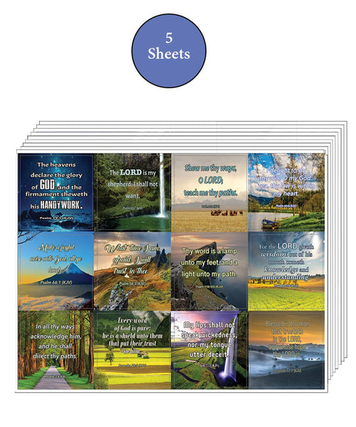 Short Bible Scriptures Stickers