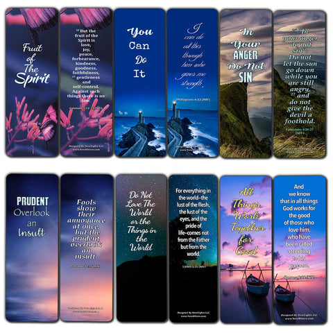 Bible Verses Bookmarks About Controlling Our Emotions
