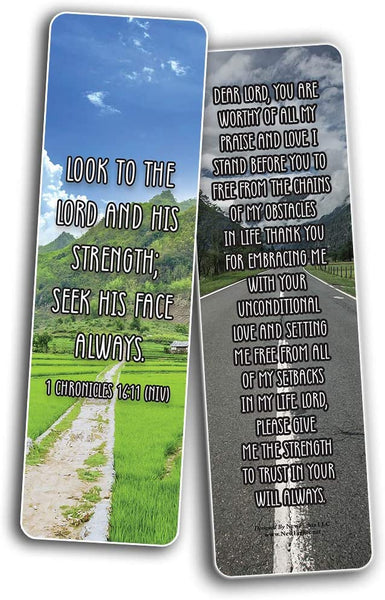 Popular Prayers and Bible Scriptures on Encouragement Bookmarks (12-Pack) - Sunday School Easter Baptism Thanksgiving Christmas Rewards Encouragement Gift God's Protection & Assurance