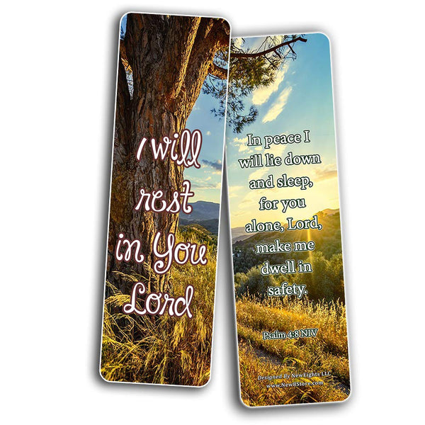 Encouraging Scriptures Bookmarks About Rest and Renewal