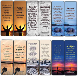 Prayer Bible Verses and Christian Quotes Bookmarks (30-Pack) - Handy Prayer Perfect for Christians