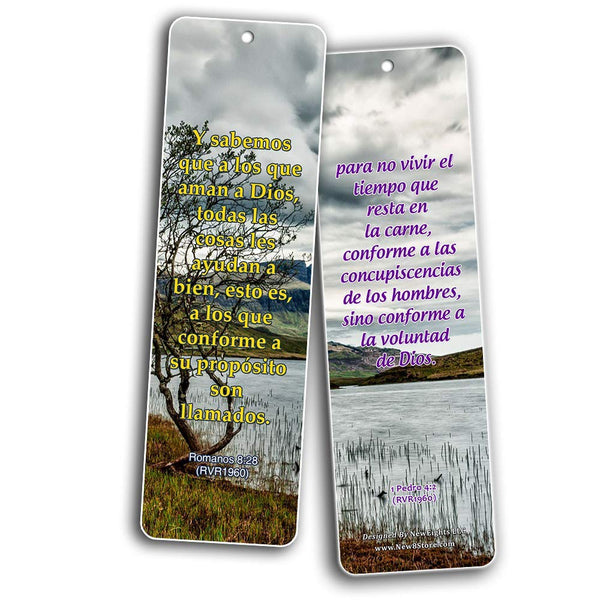 Spanish Religious Bookmarks - Bible Verses About God’s Will