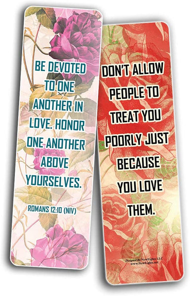 NewEights Famous Verses and Quotes on Respect (12-Pack) – Daily Motivational Card Set – Collection Set Book Page Clippers – Ideal for Church Events