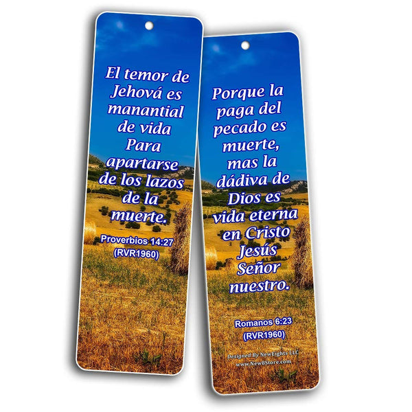 Spanish Life Bible Verses Bookmark