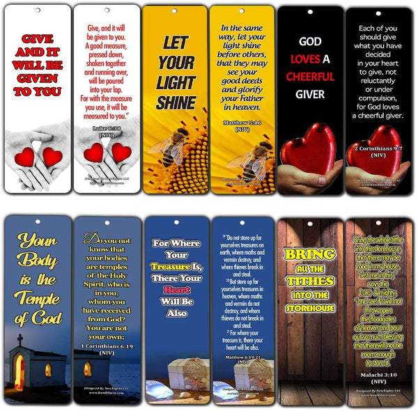 Bible Verses About Stewardship Bookmarks (30 Pack) - Inspiring Stewardship Bible Verses That Are Worth Highlighting