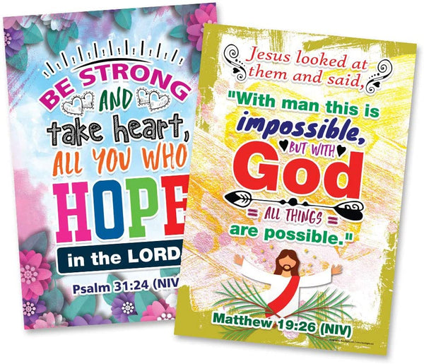 Motivational Christian Poster (24-Pack)