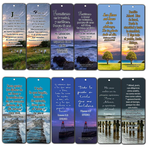 Spanish Powerful Bible Verses to Live by Bookmarks (RVR1960)
