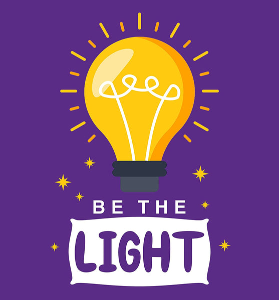 Be the light T-shirt Purple-4XLarge