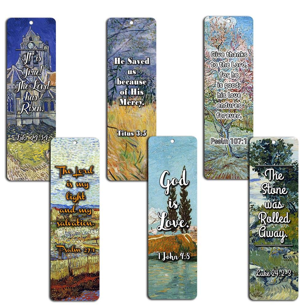 Bible Bookmarks - God is Love (12-Pack) - Great Inspirational Gifts for Christian Church Event, Youth Group, Easter Day, Thanksgiving, Christmas, Everyday Occasion to Remind Us of God's Love