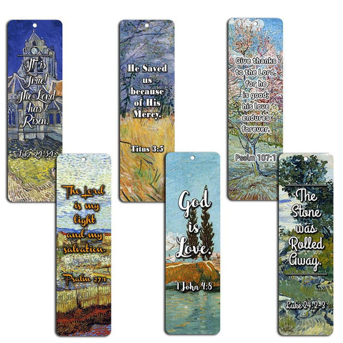 Bible Bookmarks - God is Love (12-Pack) - Great Inspirational Gifts for Christian Church Event, Youth Group, Easter Day, Thanksgiving, Christmas, Everyday Occasion to Remind Us of God's Love