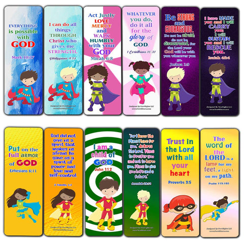 Religious Bookmarks for Kids - Super Hero