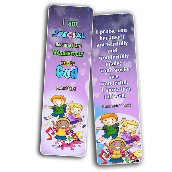 Powerful God Bible Verse Bookmarks for Kids