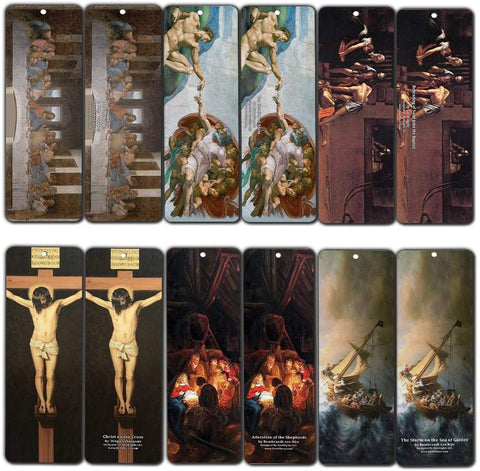 Famous Christianity Clasisic Art Paintings Bookmarks (30-Pack)