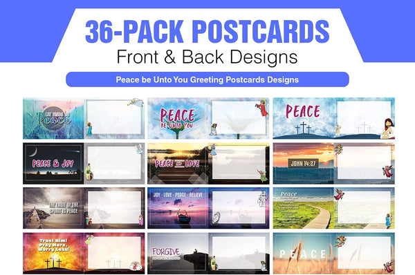 Peace Unto You Greeting Postcards (36-Pack)