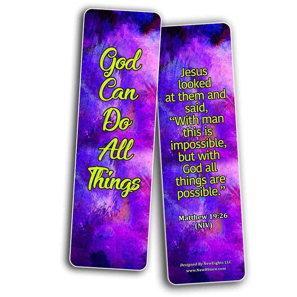 Sovereignty of God Bible Scriptures Bookmarks