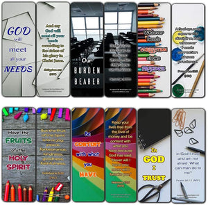 Encouraging Scripture Verses for Back to School Bookmarks (30-Pack)