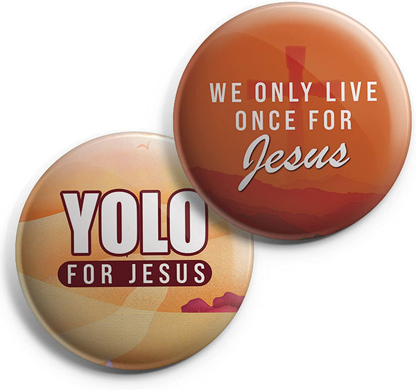 YOLO For Jesus Pinback Buttons (10 - Pack)